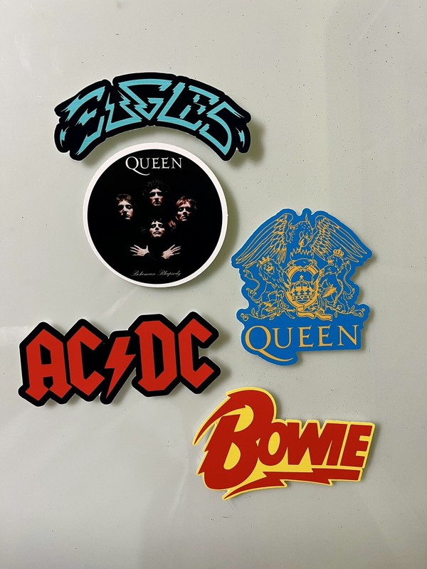 Classic Rock Sticker Pack - Led Zeppelin Queen Ac/dc Van Halen 70’s Classic Rock gallery