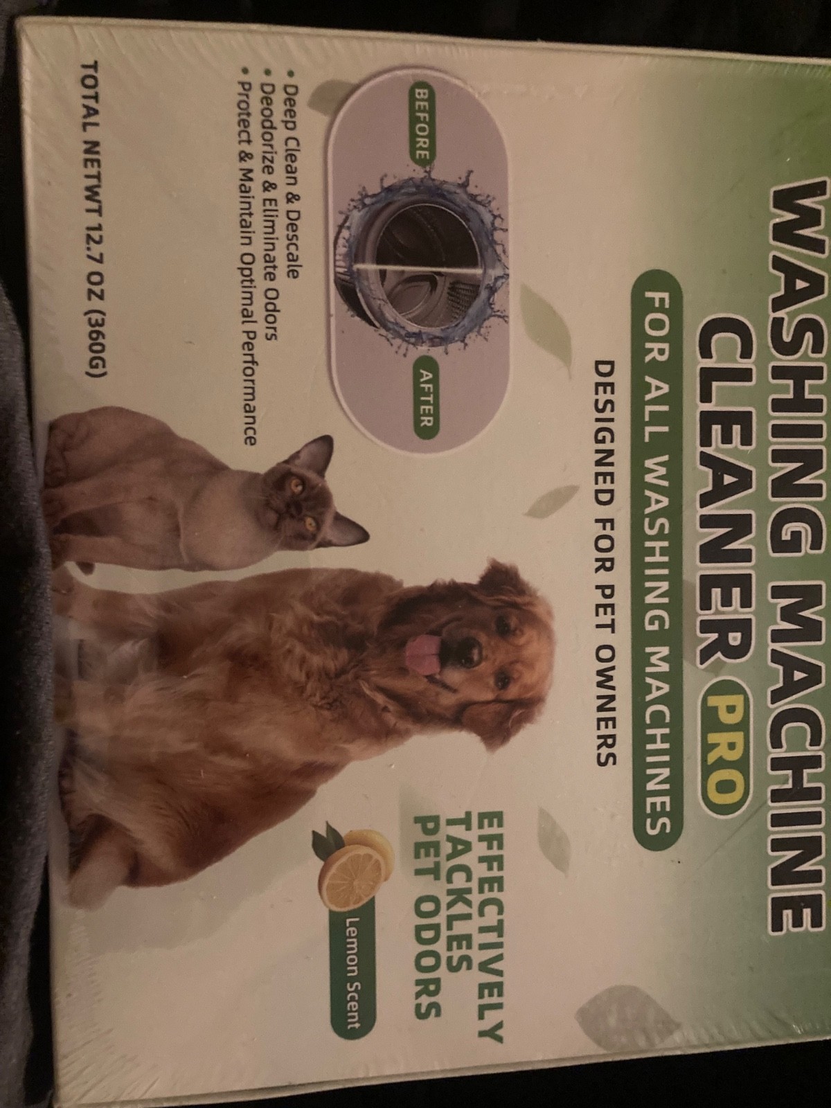 Calvana Clean Washing Machine Washer Cleaner Pro Tablets 30 Pack Pet Owners New gallery