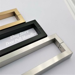 Pull Square Handle Entry Door Stainless Steel Satin / Black / Polished Brass