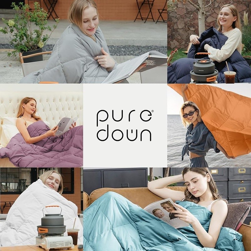 Multi-functional Soft Down Blanket Lightweight Cozy Bedding Reading & Relaxing gallery