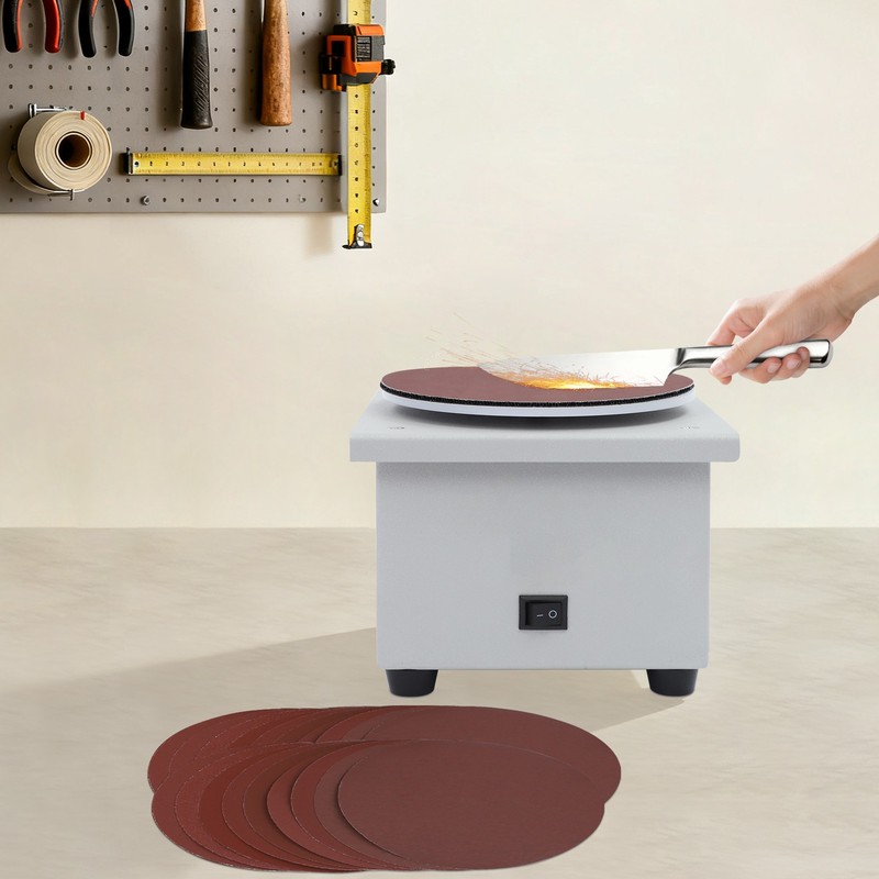 6'' Disc Sanding Machine, Adjustable 7-Speed Disc Sander W/ Replace Sandpapers gallery