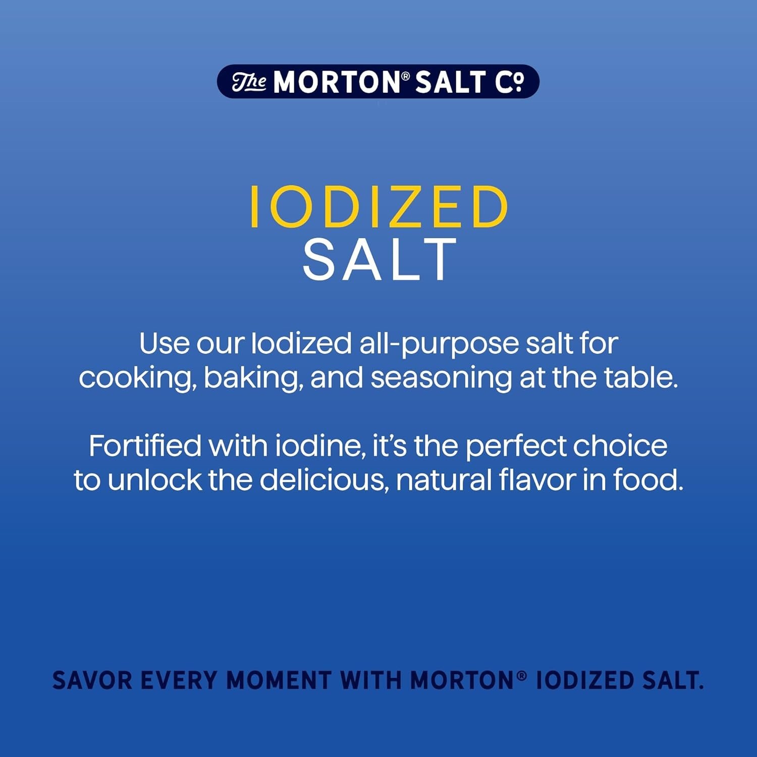 Morton Iodized Salt Round Cans All-Purpose, 26 Ounce (Pack of 2) … gallery