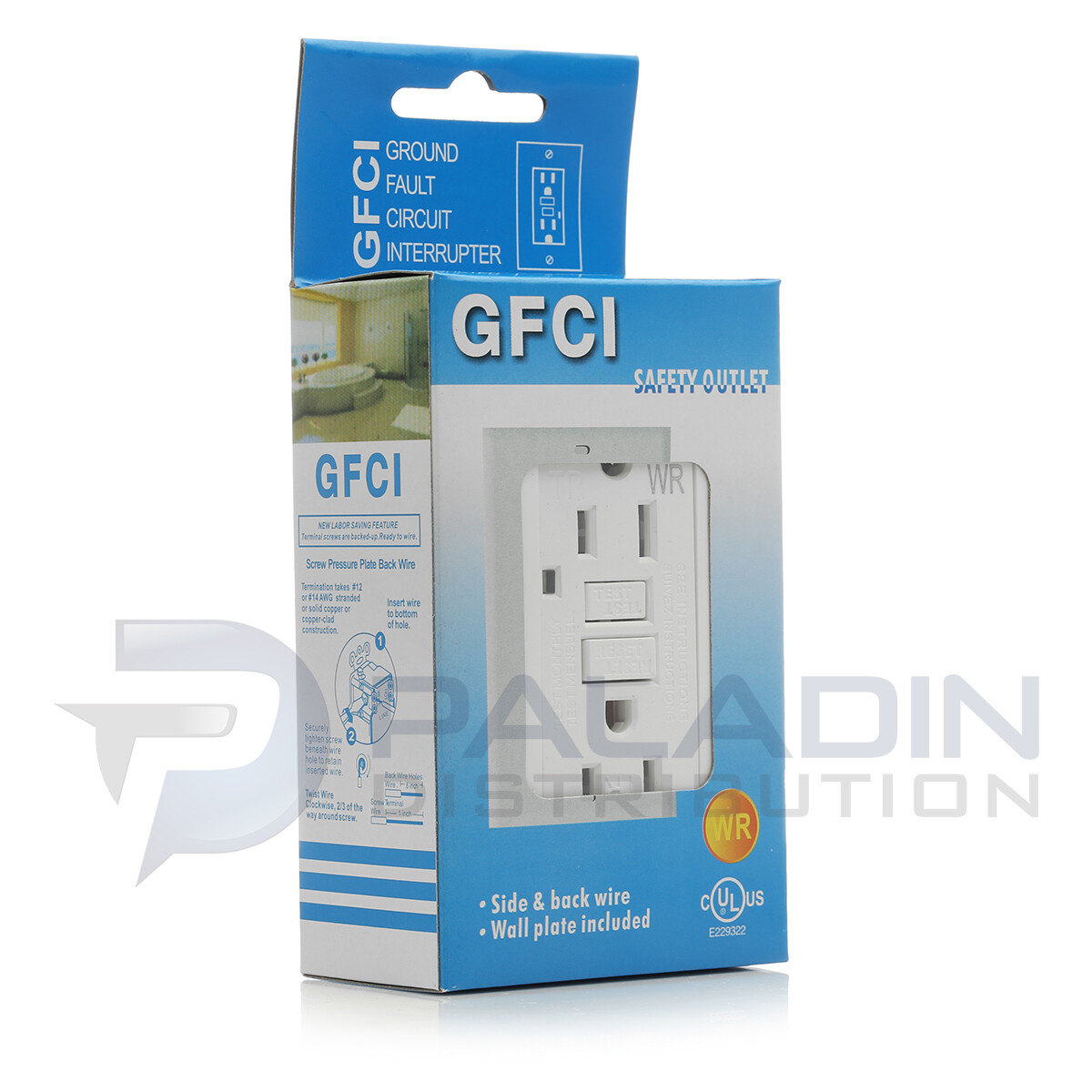 (10 Pack) 15A GFCI Outlet UL Listed - Weather / Tamper Resistant WR TR - White gallery