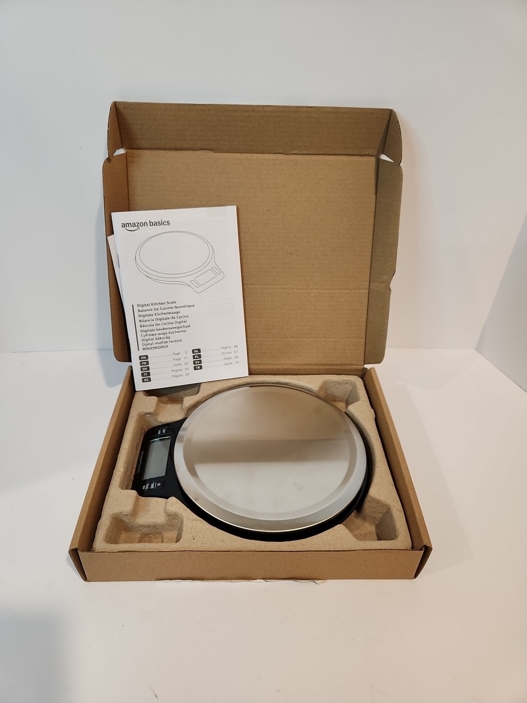 Amazon Basics Digital Kitchen Scale Weighs up to 11 pounds NIB gallery