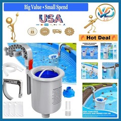 Pool Surface Skimmer Automatic Wall Mount for Above Ground Pools