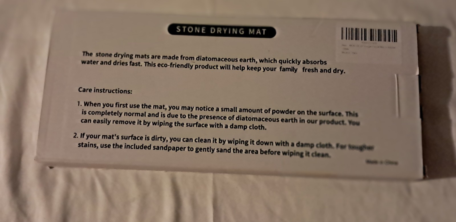 Stone Dish Drying Mat for Kitchen Counter, Easy To Clean, Non Slip Quick Drying gallery