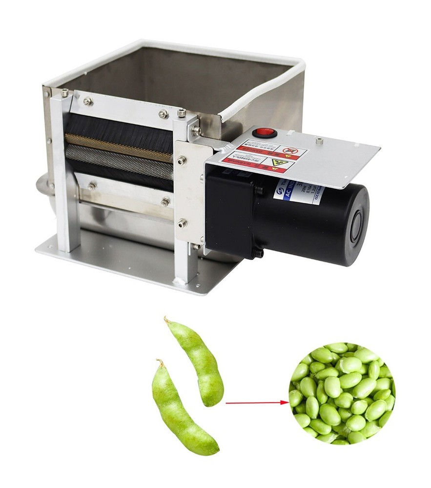 220V Powered Beans Peeling Machine 120r/min Semi-auto Pea Peeling Machine239668