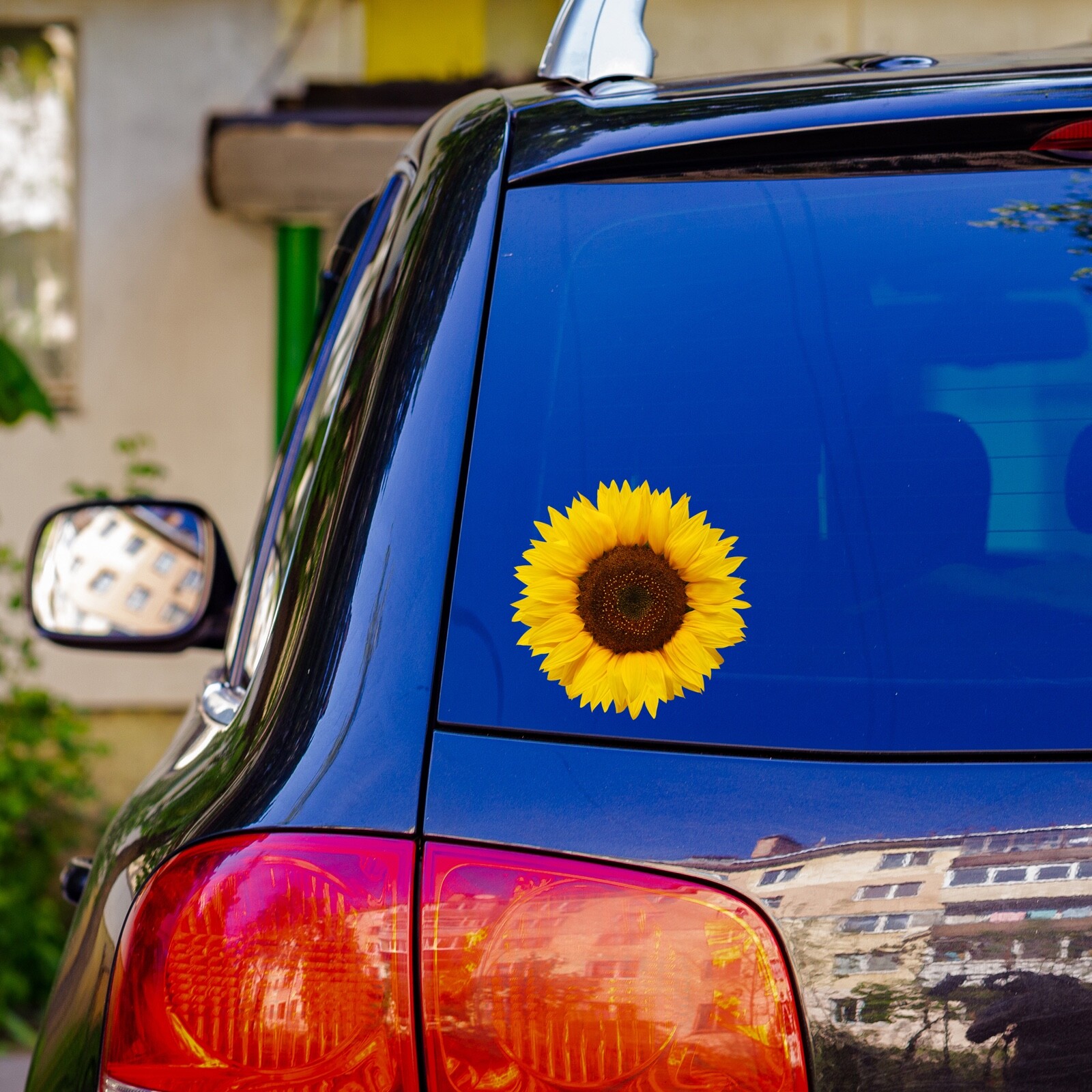 Beautiful Full Color Sunflower Sticker Yellow Vinyl Decal Real Laptop Phone Wall gallery