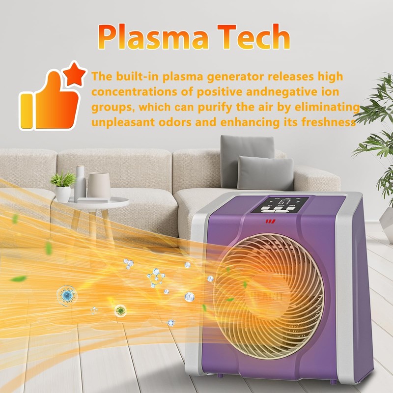 Digital Remote Control Space Heater with Timer - 1500W/750W Powe gallery
