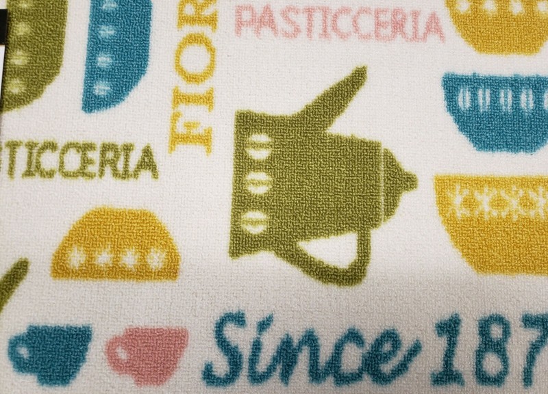 PRINTED NYLON KITCHEN RUG (nonskid latex back)(16"x24") rec, PASTICCERIA, EHF gallery