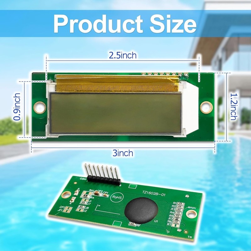 LCD Display Pool Stat Kit for Raypak Heater 185B 265B 335B 206A 266A 336A 406A gallery