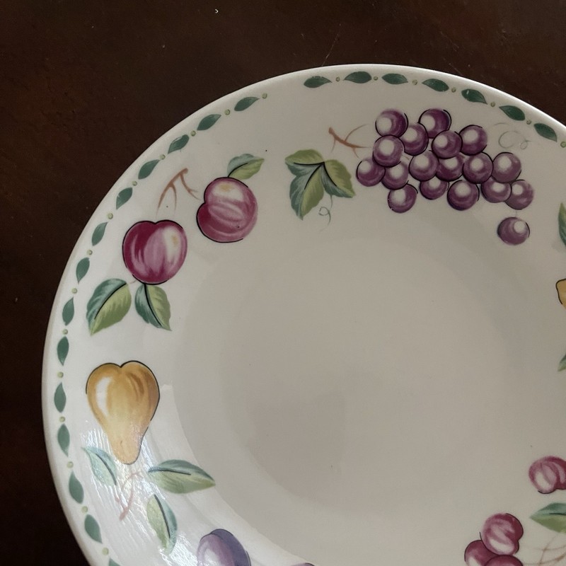 Farberware “Orchard” Stoneware #3060 Rim Soup Cereal Bowl 7 3/4” Fruit gallery
