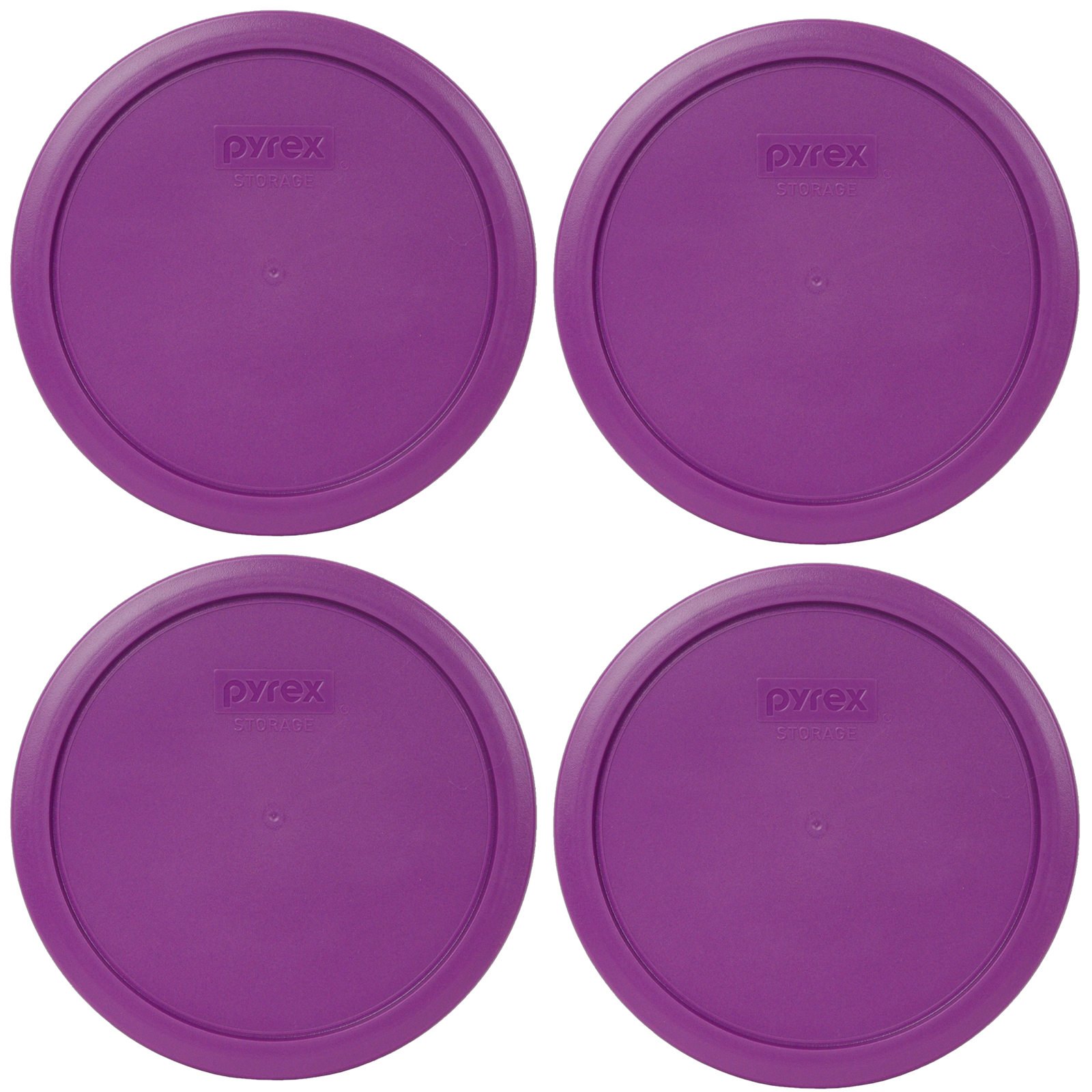 Pyrex 7402-PC Thistle Purple Round Plastic Replacement Lid Cover (4-Pack) gallery