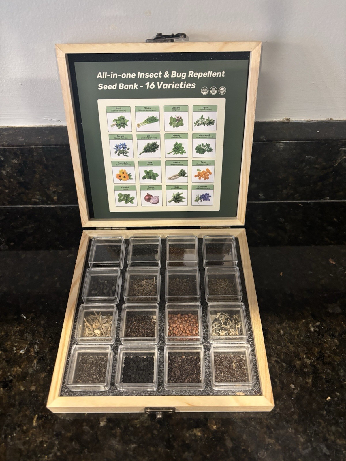 Lush & Dew All-In-One Insect & Bug Repellent Seed Bank 16 Varieties gallery