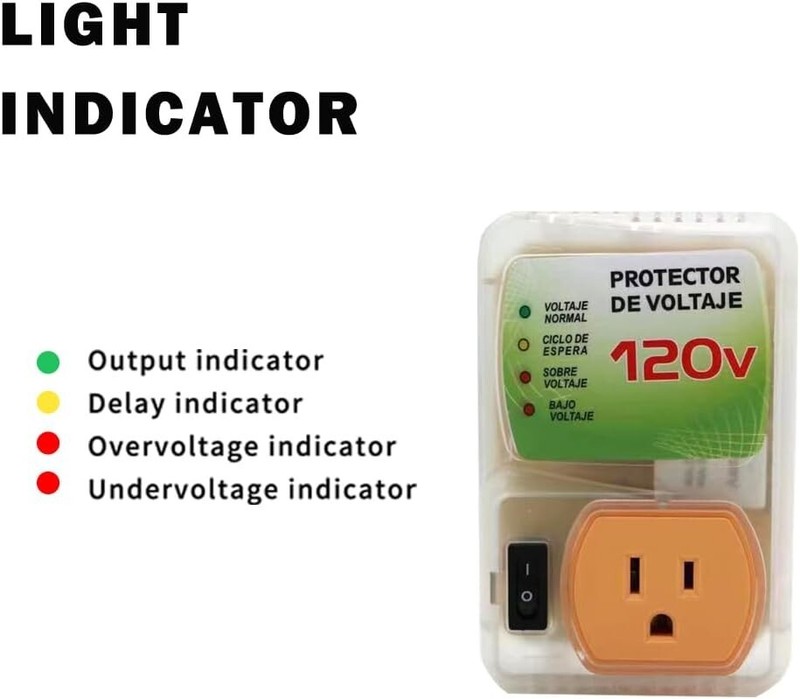 120V US Plug Surge Voltage Protector Power Sockets Refrigerator Appliance Home gallery