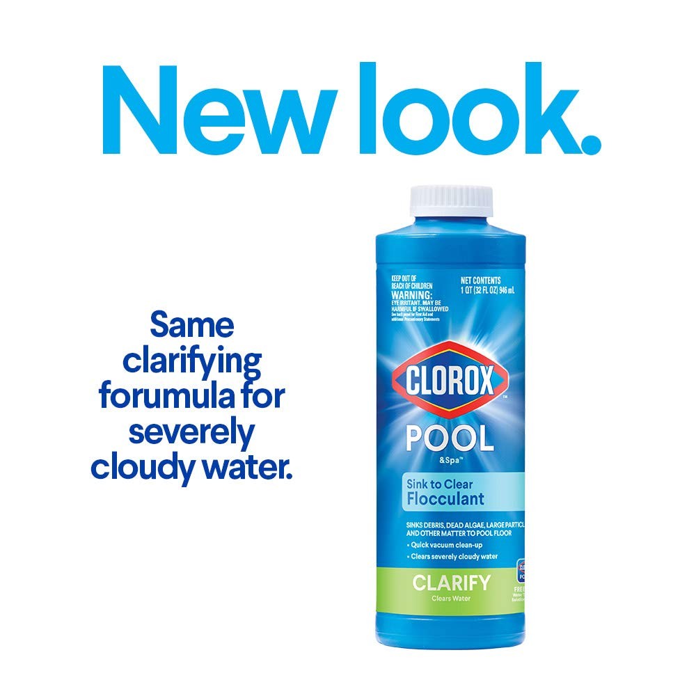 Clorox® Pool&Spa™ Swimming Pool Sink to Clear Flocculant, 1-quart, gallery