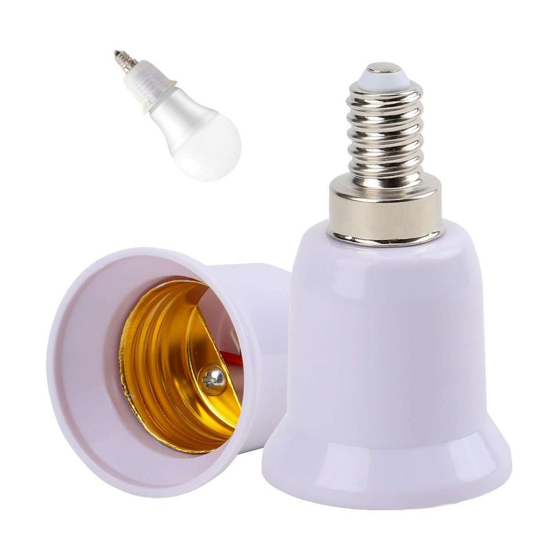 10pc E12 to E26/E27 Light Bulb Socket Adapter Standard Base Chandelier Converter gallery