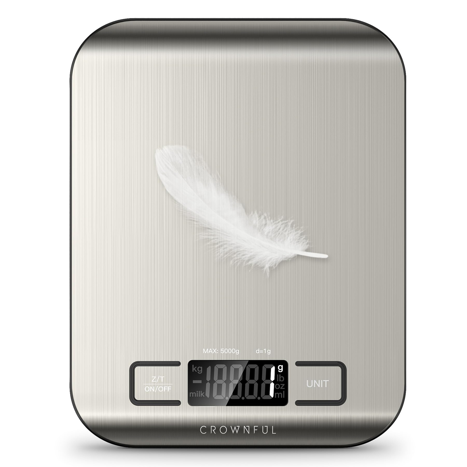 11 lb Digital Kitchen Scale with Tare Function,LCD Display & 304 Stainless Steel gallery