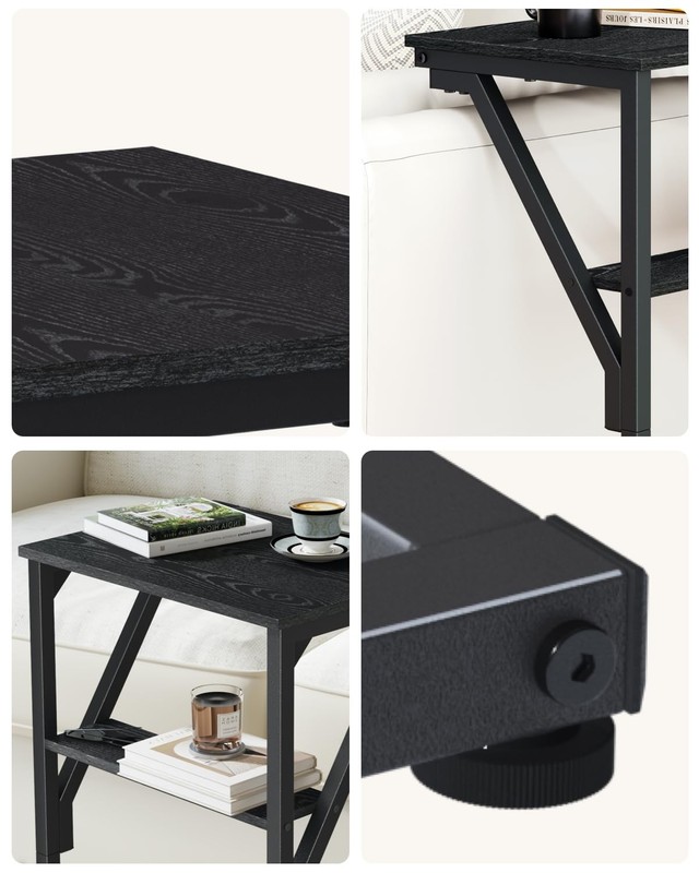 C Shaped End Table Small Sofa Side Table TV Tray Living Room Bedroom gallery