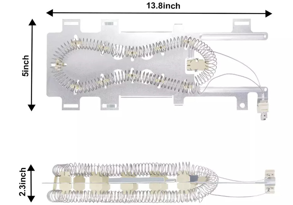 Dryer Heating Element Replace For Whirlpool WED9200SQ0 WED8300SW1 WED9050XW1 gallery