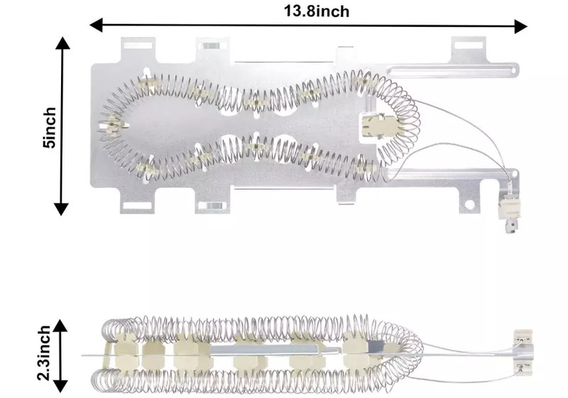 Dryer Heating Element Replace For Whirlpool WED9200SQ0 WED8300SW1 WED9050XW1 gallery