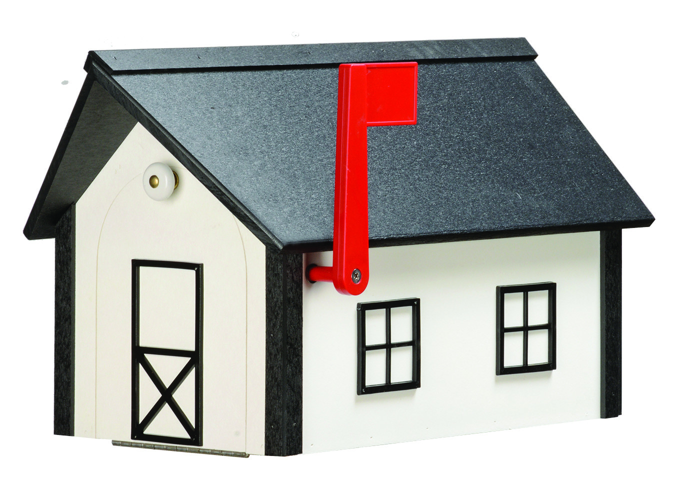 Amish-Made Standard Poly Mailboxes with Poly Roofs gallery