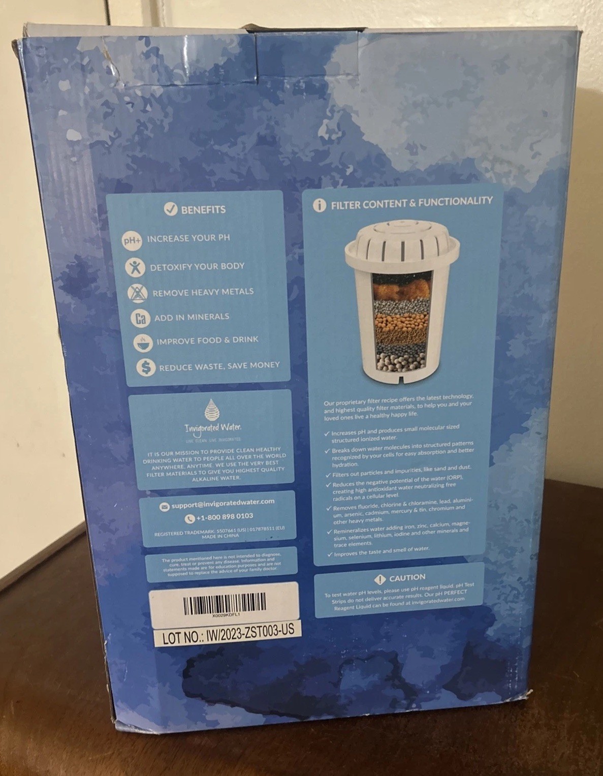 PH Recharge Glass Alkaline Countertop Water Filter 8.5 L/2.25 G New In Open Box! gallery