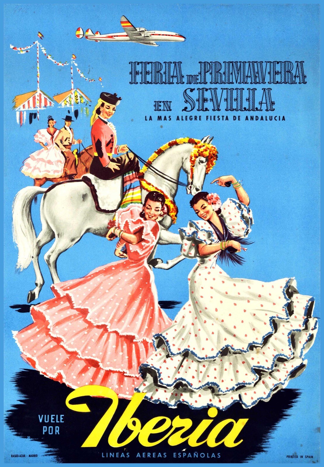 12822.Decoration Poster.Home wall.Room interior design.Sevilla Fair.Spain dancer gallery