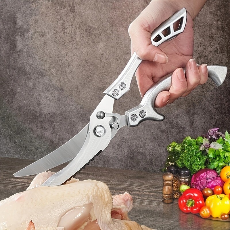 2pcs Kitchen Poultry Shears Kitchen Bone Scissor Stainless Steel Heavy Duty Meat gallery