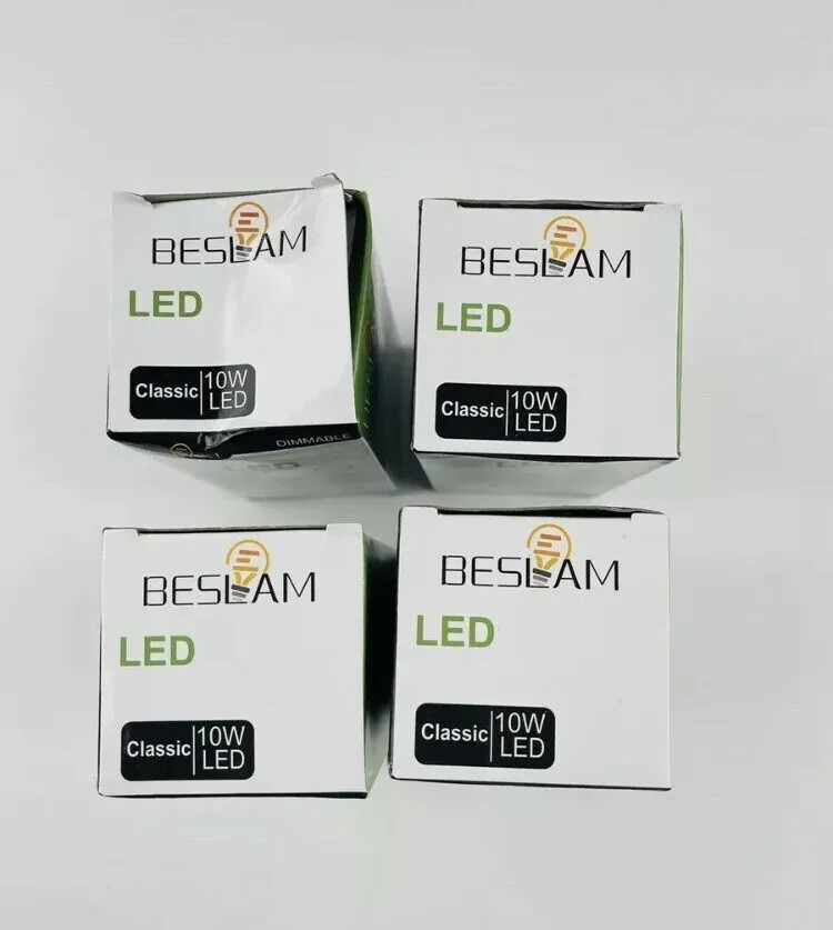 LED Dimmable Light Bulb 10W Equivalent E26-A19-810LM-10W 2700K 4 Pack New A40 gallery