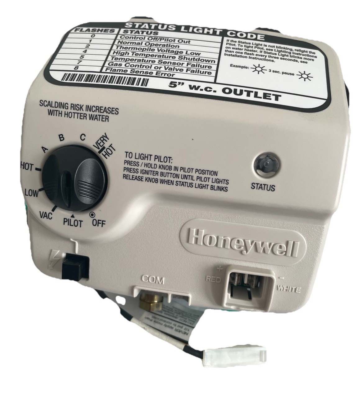 Honeywell Water Heater Gas ControlValve WV8840B1110 for A.O. SMITH gallery