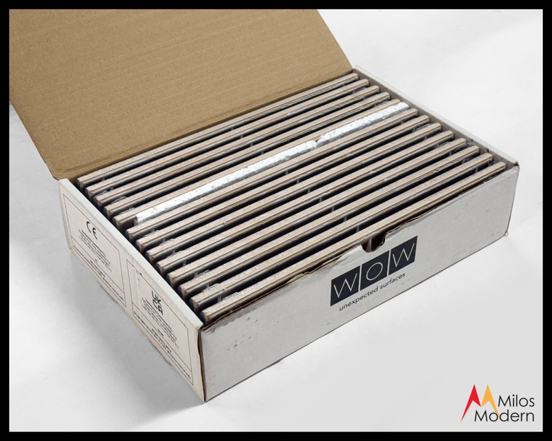 WOW Stripes Tile Black Graphite Stone - Spain 3x12 - 13 Pc/Box 48 Boxes Avail gallery