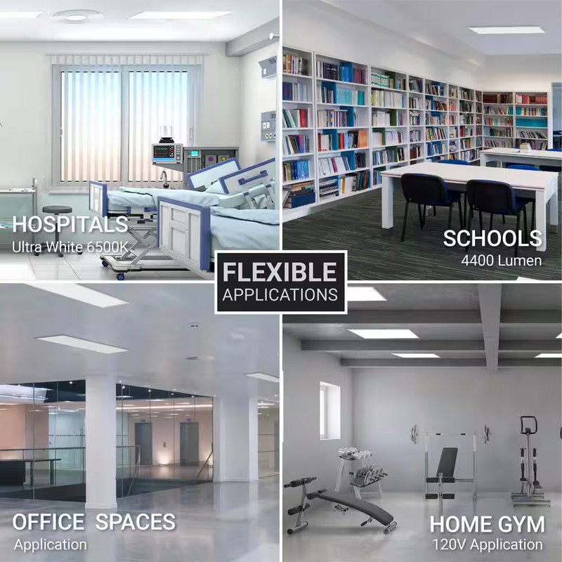 2 Ft. X 2 Ft. Integrated LED Panel Drop Ceiling Lights 0-10V Dimmable 40/30/20W gallery