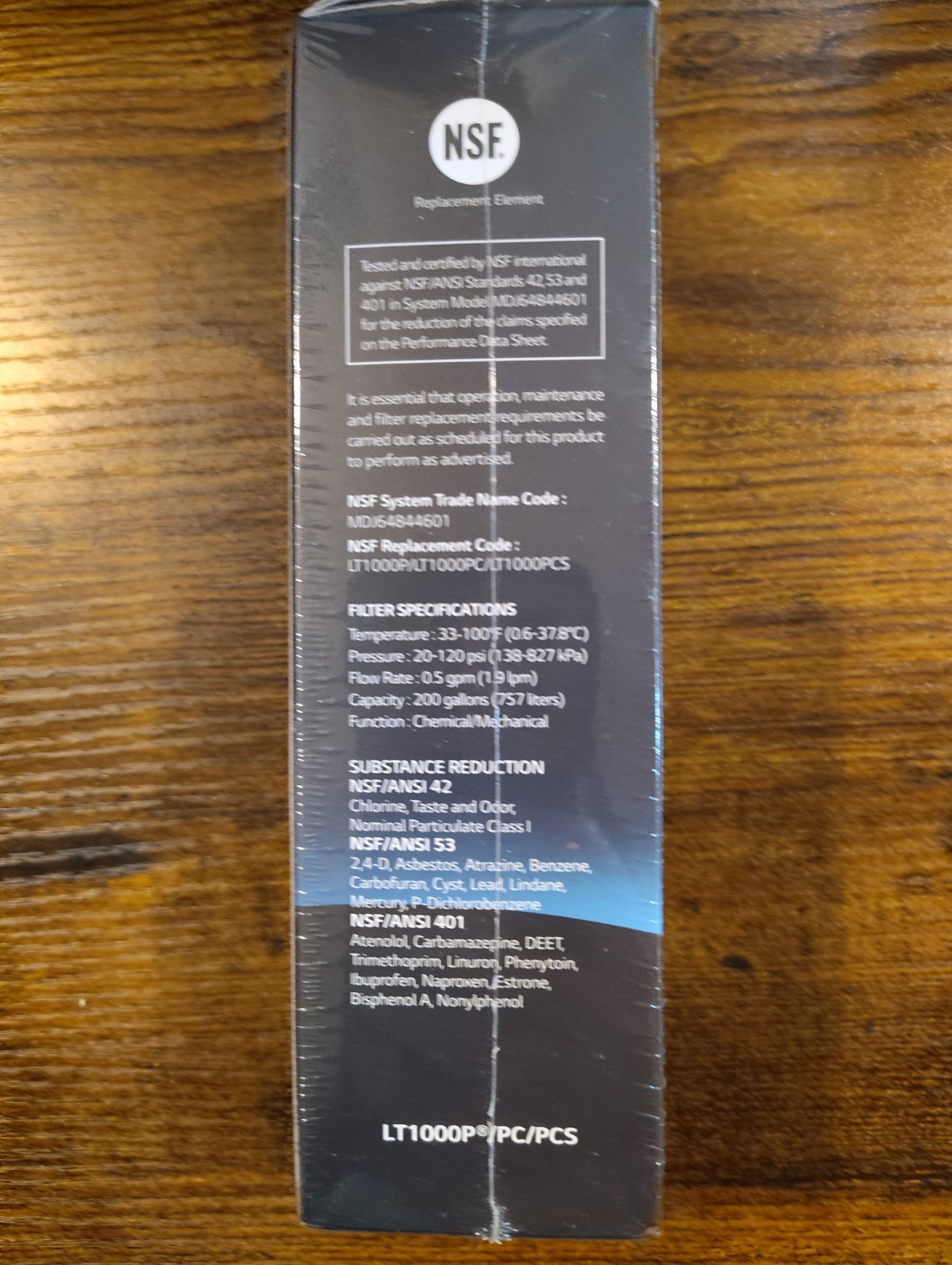 LG Water Filter Replacement Cartridge, LT1000P/PC/PCS, NSF Certified gallery