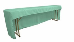 LA Linen Open Back Polyester Poplin Tablecloth 72″x 18″x 30″, Mint