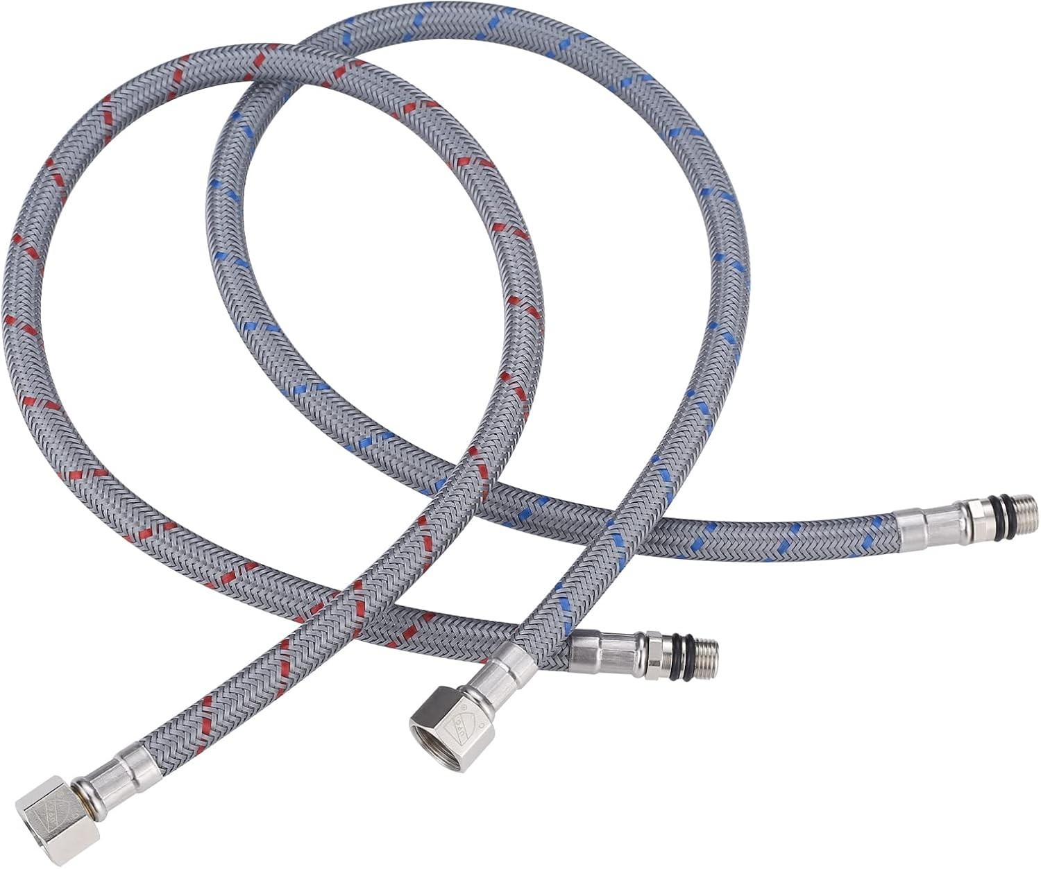 WOWOW 40" Length Faucet Supply Line, Bathroom Kitchen Faucet Lines Braided Nylon gallery