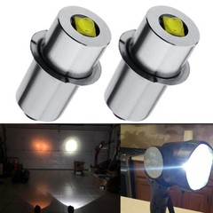 2Pcs White Flashlight bulbs For Bosch / CFL180 / FL10A / FL11A / FL11 2609200306