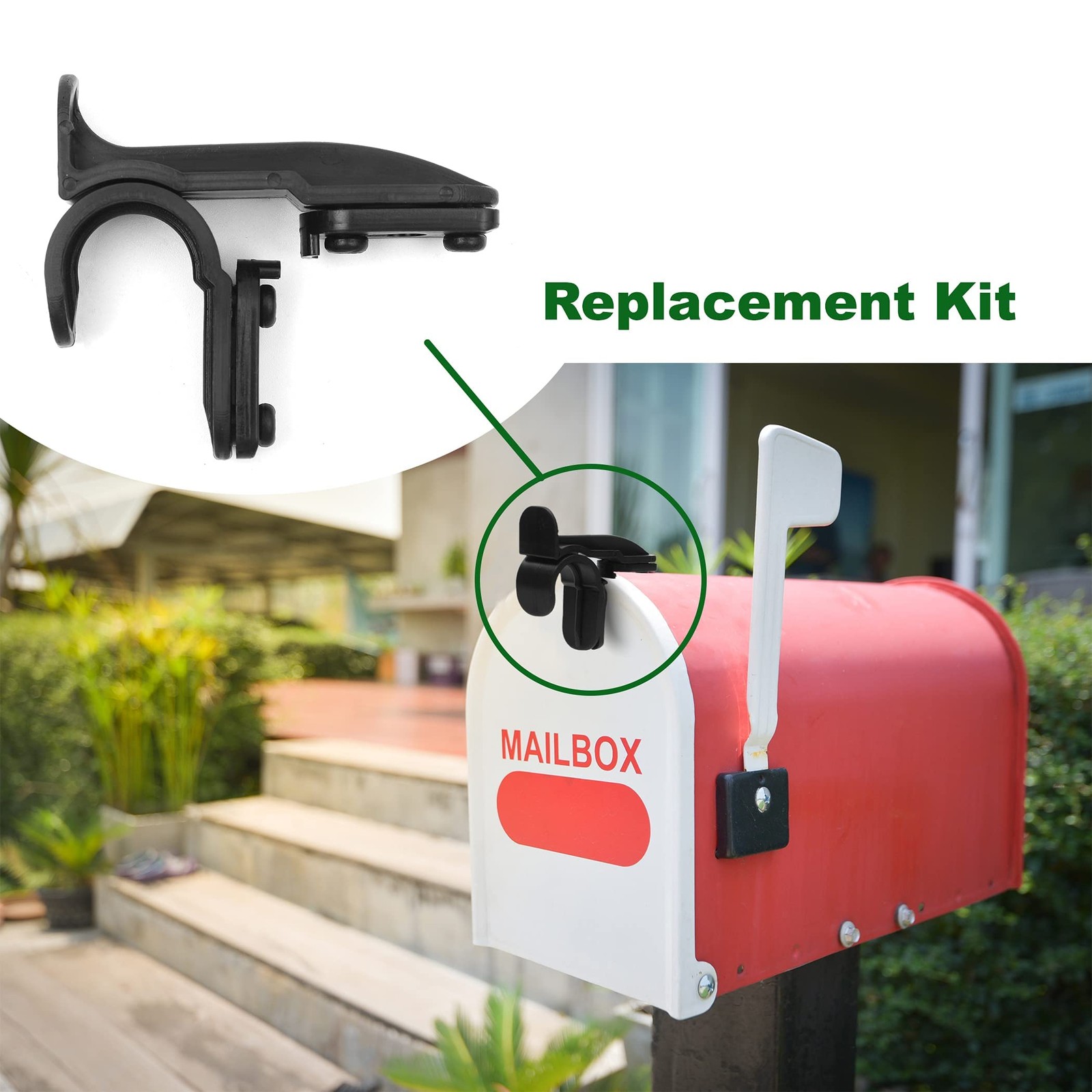 TonGass Mailbox Latch Clips Replacement Compatible with Group Standard Black gallery