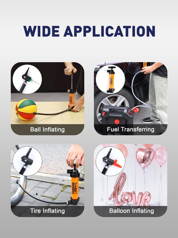 Siphon Pump for Gasoline & Fluids - Manual Fuel Transfer, Oil & Antifreeze Pump gallery