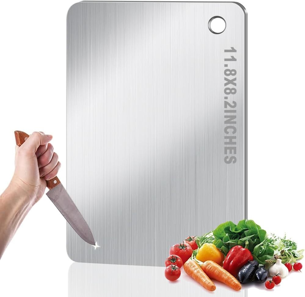 Titanium Cutting Board for Kitchen, Stainless Non Stick Chopping Board, Upgrade gallery