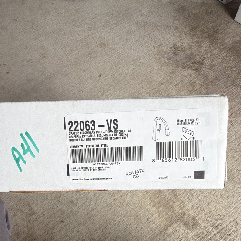 Kohler Graze 22063-VS Pull-Down High Arc Deck Mount Faucet Vibrant Stainless gallery