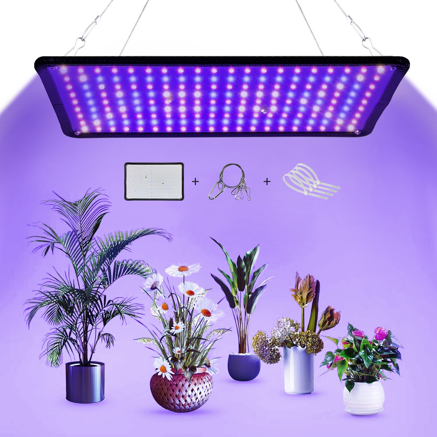 120W LED Grow Light Panel Full Spectrum Lamp for Indoor Plant Veg Flower NEW US gallery