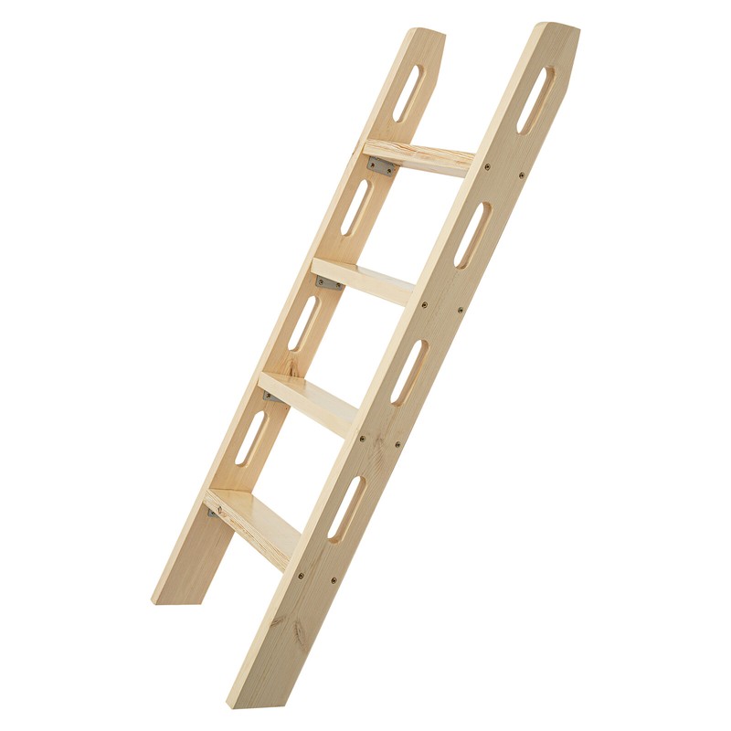 4-Step Ladder Durable Solid Wood Step Ladder 220lbs Load Fixed Ladder Step Stool gallery