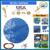 22ft Waterproof Round Pool Cover Tarp 8 Mil UV Dust Resistant Black/Blue gallery