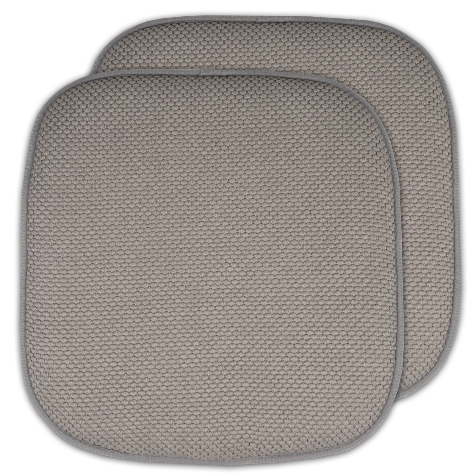 2 PCS Memory Foam Chair Cushion Pads Thick Washable Chairs Pads Non Slip 16"x16" gallery