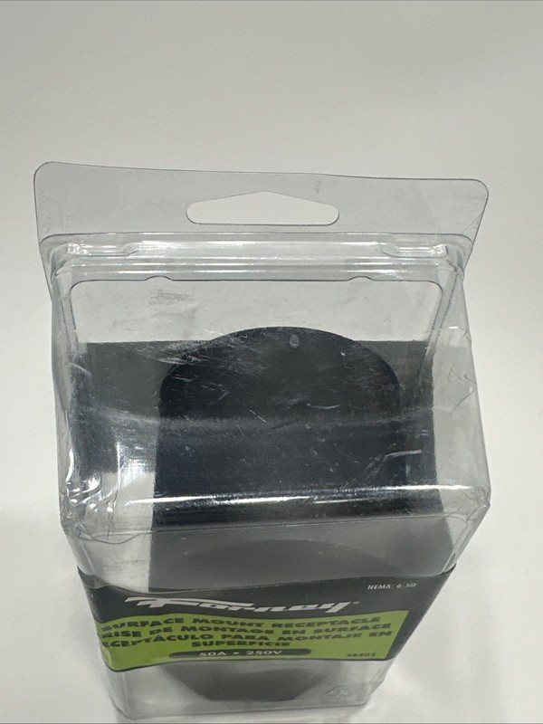Forney 58402 Plastic Surface Mount Wall Receptacle, 220-Volt, 50 Amp, Nema 6-50 gallery