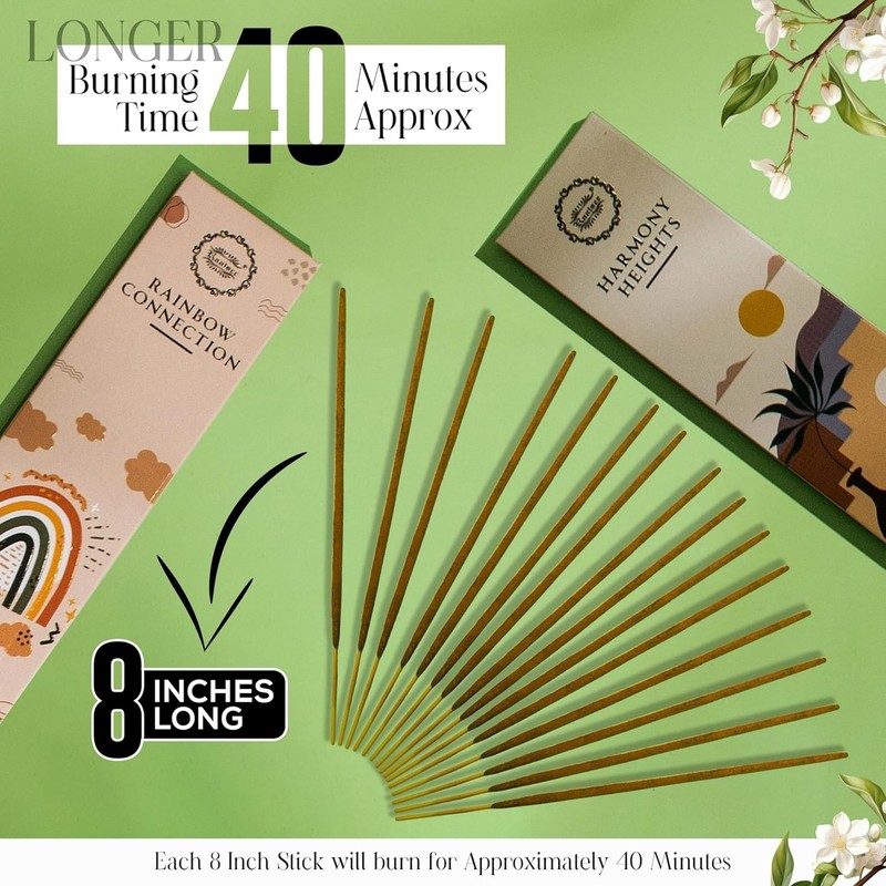 Luxury Aromatherapy Incense Stick Set - 120 Natural Sticks with Holder for Gifts gallery
