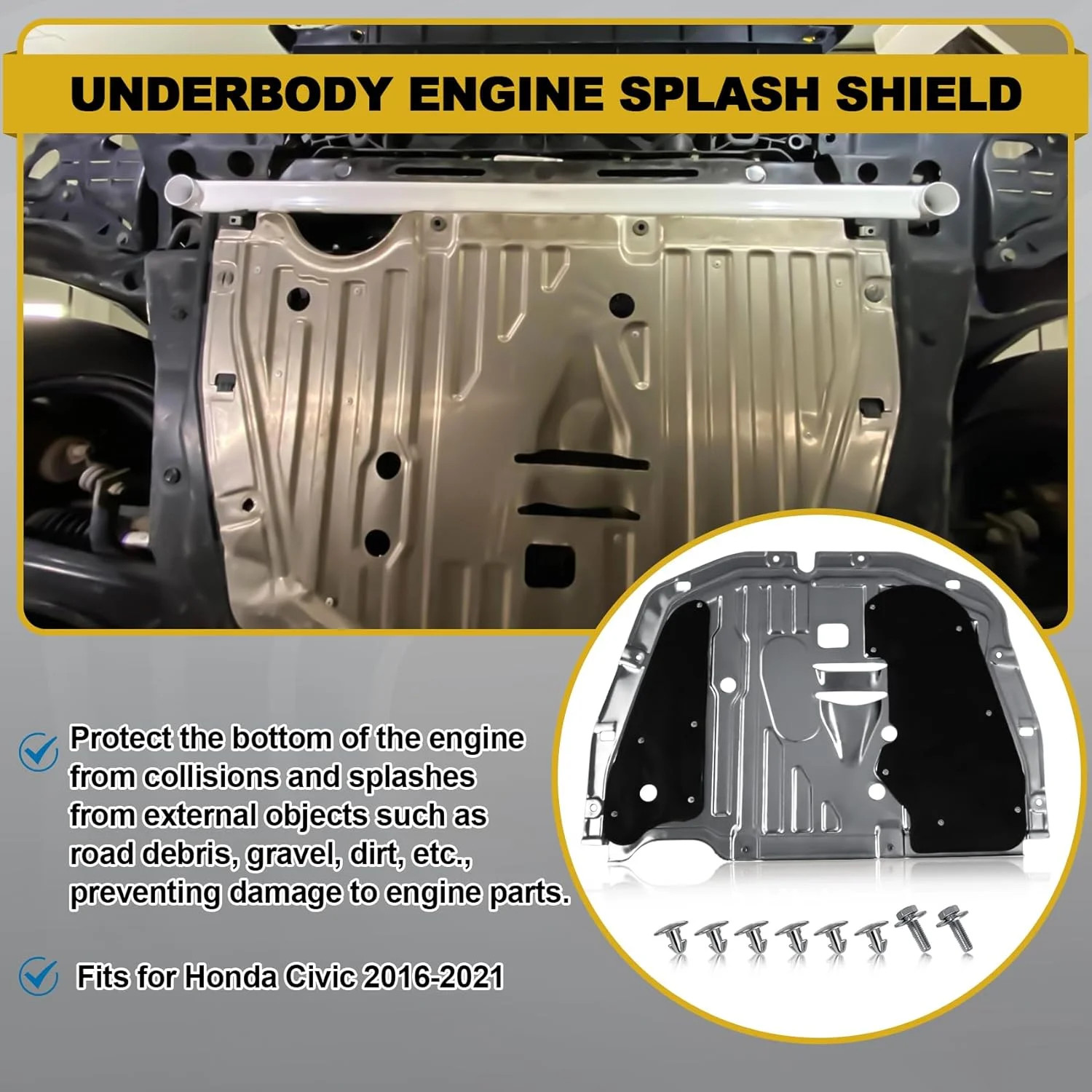 74110-TBA-A00 Lower Engine Splash Guard Under Car Shield Cover Board for Honda C gallery