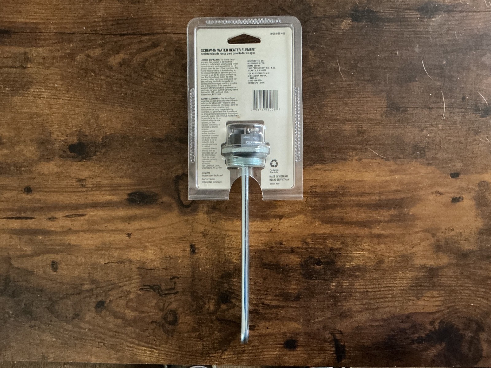 Everbilt 2000W 120V Screw-In Water Heater Element HWD 1000045406 15008 gallery