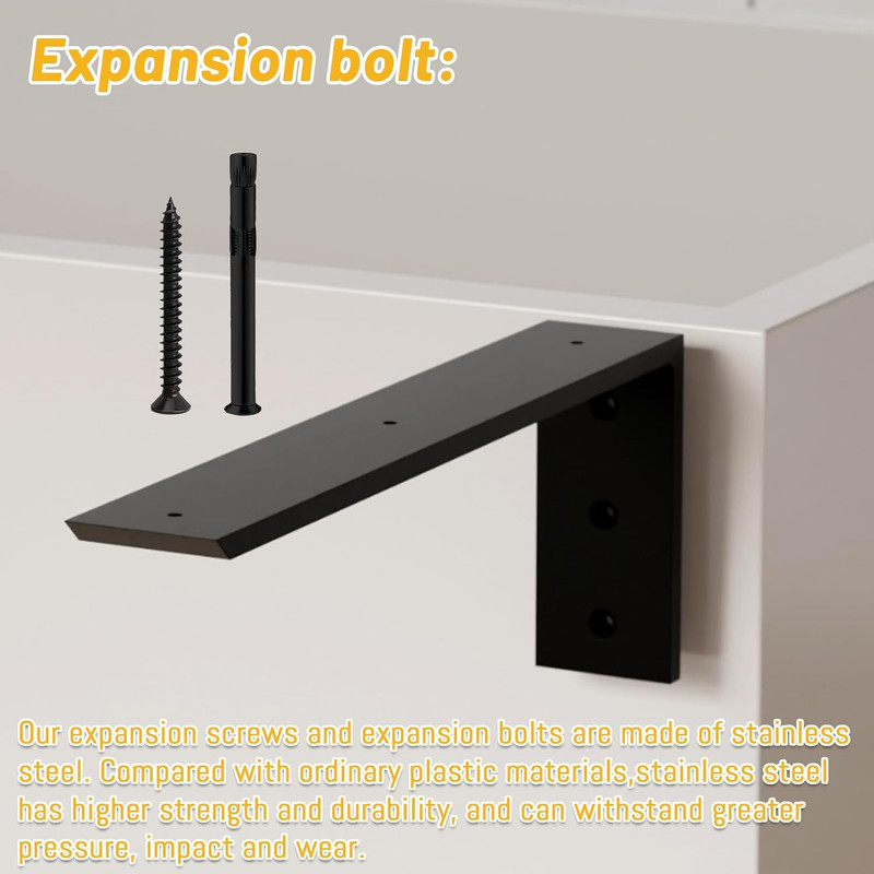 Countertop Support Bracket 16 Inch 4 Pack (3/8" Thick),Premium Heavy Duty Granit gallery